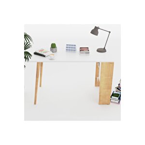 Lagomood Vi̇to Çalışma Masası Meşe-beyaz