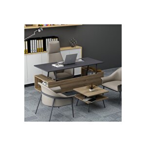 Lagomood İrony İnfy Ofis Takımı Antrasit Ceviz