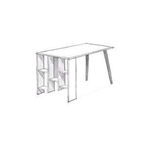 Lagomood Vi̇to Çalışma Masası Antrasit-ceviz