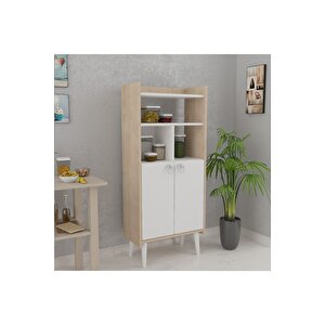 Lagomood Ki̇ler Çok Amaçlı Dolap Meşe-beyaz Beyaz - Meşe