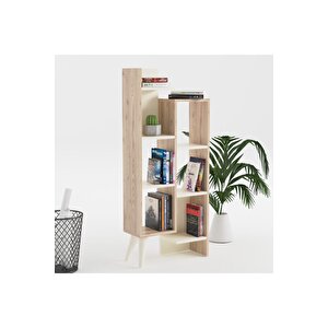 Lagomood Evren Kitaplık Beyaz  Meşe Beyaz - Meşe