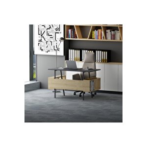 Lagomood İrony Çalışma Masası Antrasit-meşe Antrasit Meşe