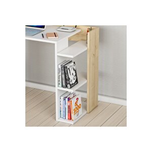 Lagomood Ruby Çalışma Masası Meşe-beyaz Beyaz - Meşe