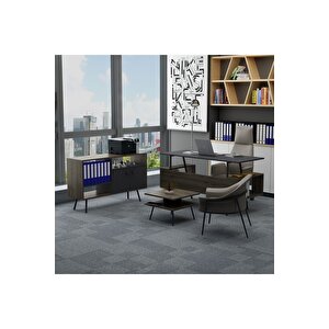 Lagomood İrony Maxi Ofis Takımı Antrasit Ceviz Antrasit Ceviz