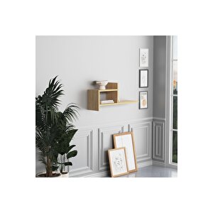Lagomood Hisar Duvar Rafı Meşe Meşe