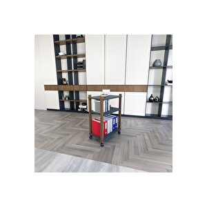 Lagomood Zenith Kitaplık Antrasit Ceviz Antrasit Ceviz