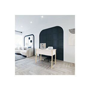 Lagomood Zenith Çalışma Masası 90cm Beyaz Meşe Beyaz - Meşe