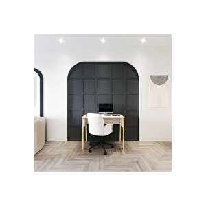 Lagomood Zenith Çalışma Masası 90cm Beyaz Meşe