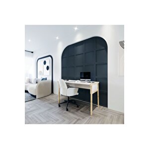 Lagomood Zenith Çalışma Masası 120cm Beyaz Meşe Beyaz - Meşe