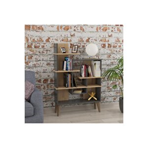 Lagomood New Sally Kitaplık Antrasit Meşe Antrasit Meşe