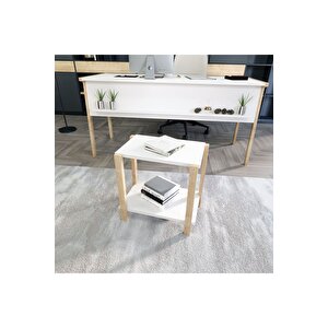 Lagomood Zenith Sehpa Meşe-beyaz Beyaz - Meşe