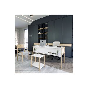Lagomood Zenith Sehpa Meşe-beyaz Beyaz - Meşe