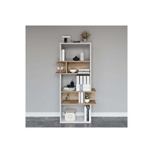 Lagomood Infy Kitaplık Beyaz Meşe
