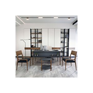 Lagomood Zenith Sehpa Antrasit-ceviz Antrasit Beyaz