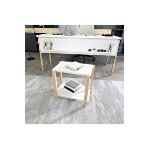 Lagomood Zenith Ofis Masa Takım 150cm Beyaz Meşe