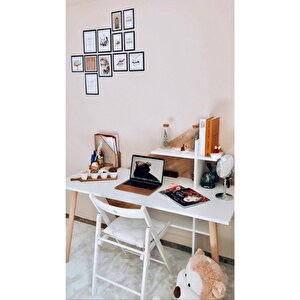 Lagomood Rüzgar Çalışma Masası Meşe-beyaz Beyaz - Meşe