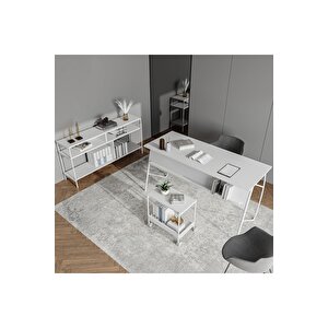 Lagomood Ella Ofis Dolabı Beyaz Beyaz