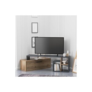 Lagomood Karamel Tv Ünitesi Antrasit Ceviz Antrasit Ceviz