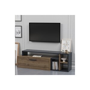 Lagomood Karamel Tv Ünitesi Antrasit Ceviz Antrasit Ceviz