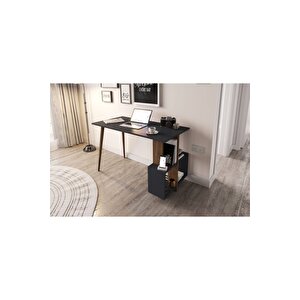 Lagomood Si̇de Çalışma Masası Antrasit-ceviz