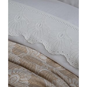 Çi̇ft Ki̇şi̇li̇k Yatak Örtüsü Nevresi̇m Set Madrid Beige - Yatak Ortusu