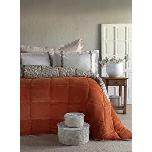 Çi̇ft Ki̇şi̇li̇k Uyku Seti Softly Lowel Terracotta - Uyku Seti