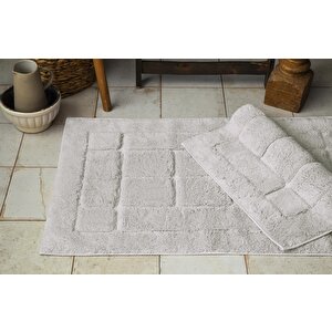 60x100 / 50x60 Banyo Paspasi Bricks Ekru - Paspas
