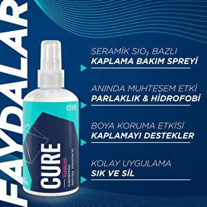 Gyeon Q²m Cure Redefi̇ned Araç Boya Koruma Ve Bakım Spreyi - 250 Ml -seramik Bazlı Koruyucu Nano Cila