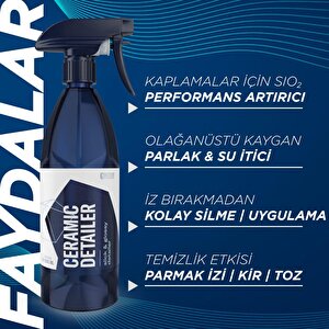 Gyeon Q²m Ceramicdetailer Seramik Yüzey Detaylandırıcı Ve Parlatıcı - 500 Ml -su İtici Oto Cila