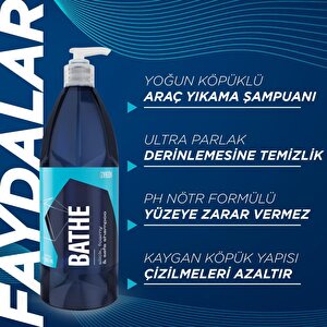 Gyeon Q²m Bathe Ph Nötr Cilalı Oto Şampuanı - 500 Ml -yüksek Konsantre Jel Araç Yıkama Köpüğü