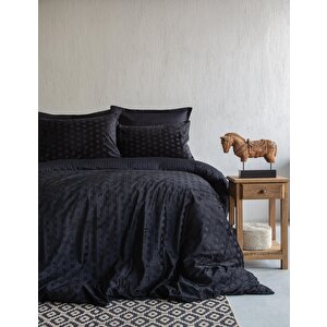 King Size Unique Touch Nev. Tkm. Times Black - Nevresim