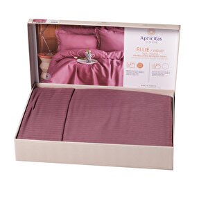 Çi̇ft Ki̇şi̇li̇k Bambu Nevresi̇m Takimi Ellie Violet - Nevresim