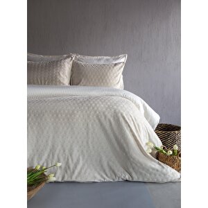 King Size Unique Touch Nev Takimi Times Ecru - Nevresim