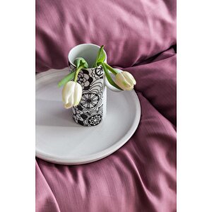 King Size Bambu Nevresi̇m Takimi Ellie Violet - Nevresim