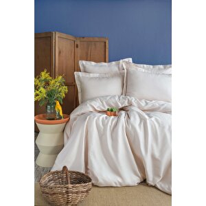King Size Bambu Nevresi̇m Takimi Ellie Vanillia - Nevresim