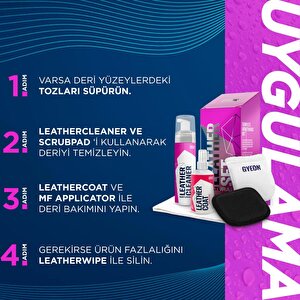 Gyeon Q²m Leatherset Natural Modern Deri Günlük Hafif Temizlik Ve Bakım Seti (5 Parça) - 200 Ml