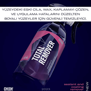 Gyeon Q²m Total Remover Balmumu Wax Cila Çözücü Koruma Sökücü - 1000 Ml
