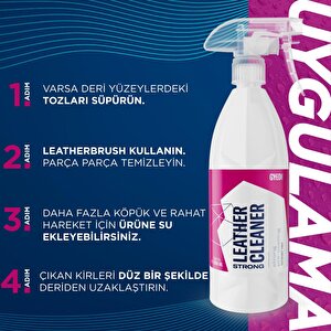 Gyeon Q²m Leathercleaner Strong Güçlü Deri Temizleyici - 500 Ml -mat Görünüm Deri Koltuk Temizleme