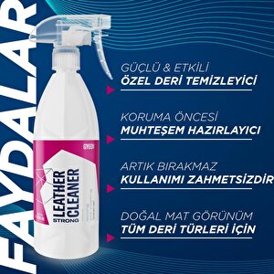 Gyeon Q²m Leathercleaner Strong Güçlü Deri Temizleyici - 1000 Ml -mat Görünüm Deri Koltuk Temizleme