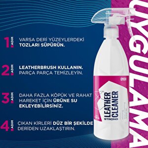 Gyeon Q²m Leathercleaner Strong Güçlü Deri Temizleyici - 1000 Ml -mat Görünüm Deri Koltuk Temizleme