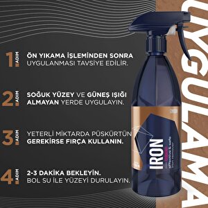 Gyeon Q²m Iron Redefined Demir Tozu, Balata Tozu Temizleyici Ve Pas Sökücü Ph Nötr - 4000 Ml