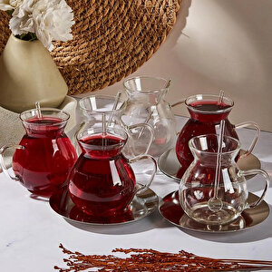Perotti keyf-i Ala 18 Parça Çay Bardağı Seti 200 Ml