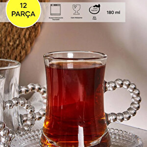 Perotti pearl 12 Parça 6 Kişilik Çay Bardağı Seti 180 Ml