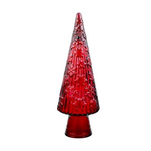 San Miguel Cam Yılbaşı Ağacı Süsü 43 Cm Kırmızı
