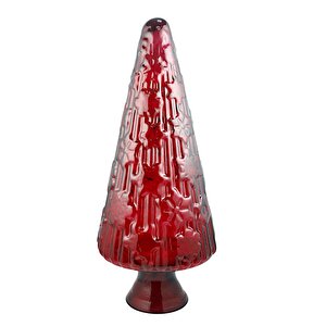 Cam Yılbaşı Ağacı Süsü 85 Cm Kırmızı