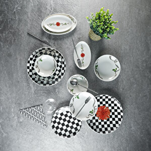Plaid Rose 27 Parça 6 Kişilik Yemek Takımı