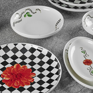 Plaid Rose 27 Parça 6 Kişilik Yemek Takımı