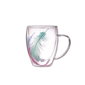 Perotti double Feather Çift Cidarlı Kupa 350 Ml