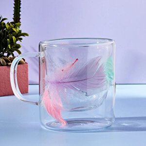 Perotti double Feather Çift Cidarlı Kupa 300 Ml