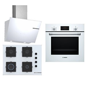 Ankastre 3 Lü Set 304( Hbf512bw1t - Pop7c2p30o - Dwk66pj20t )